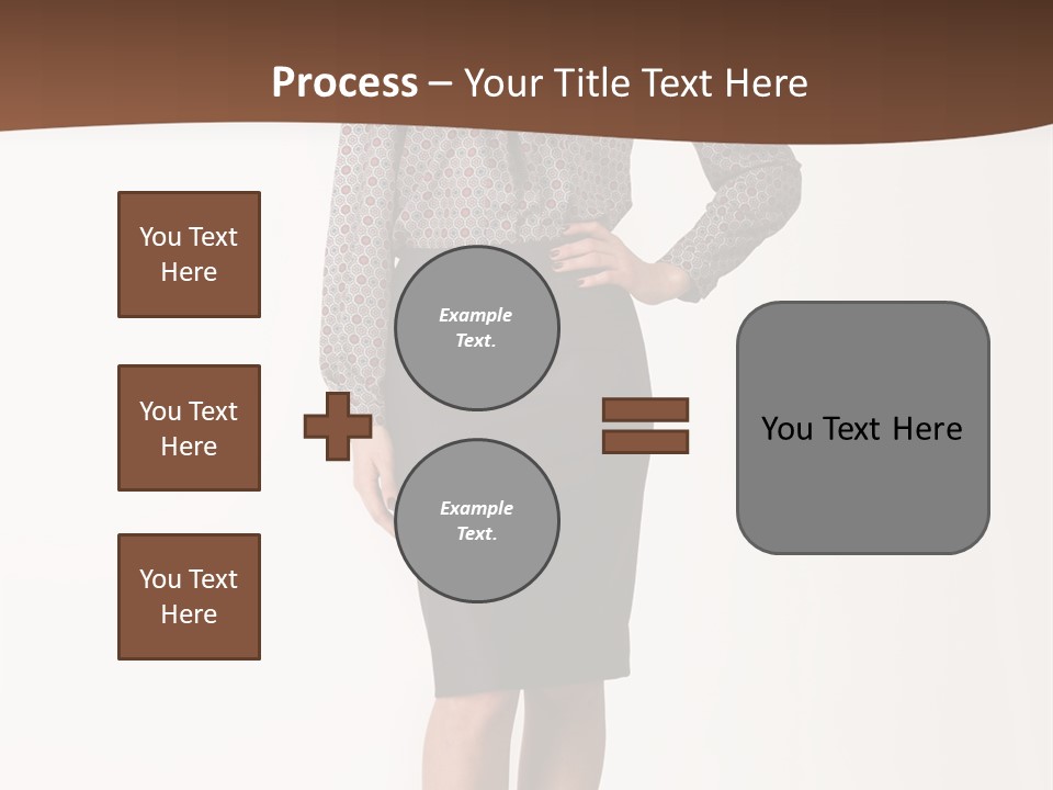 Elderly White Woman PowerPoint Template