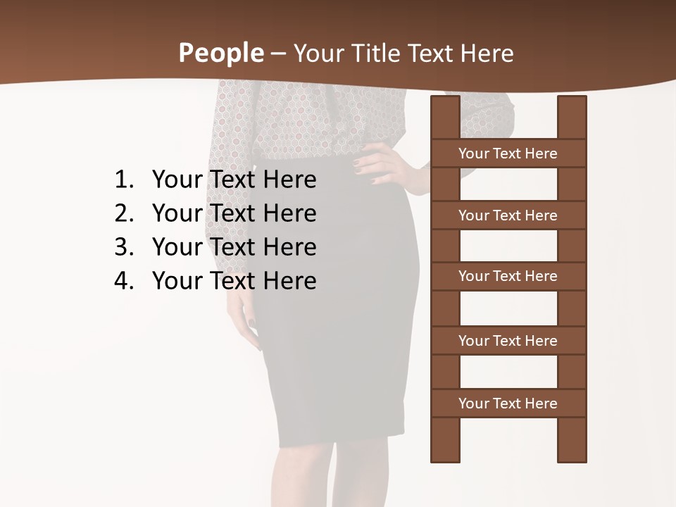 Elderly White Woman PowerPoint Template