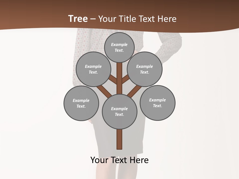 Elderly White Woman PowerPoint Template