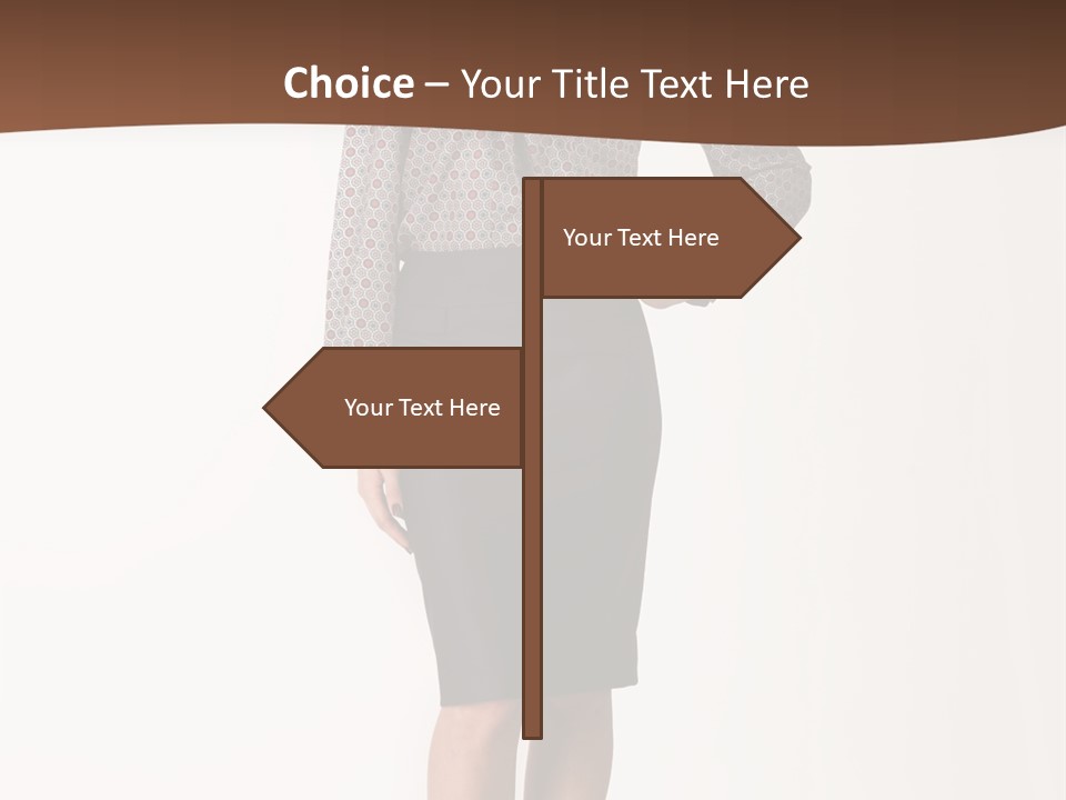 Elderly White Woman PowerPoint Template