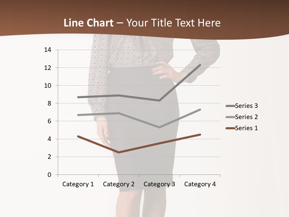 Elderly White Woman PowerPoint Template