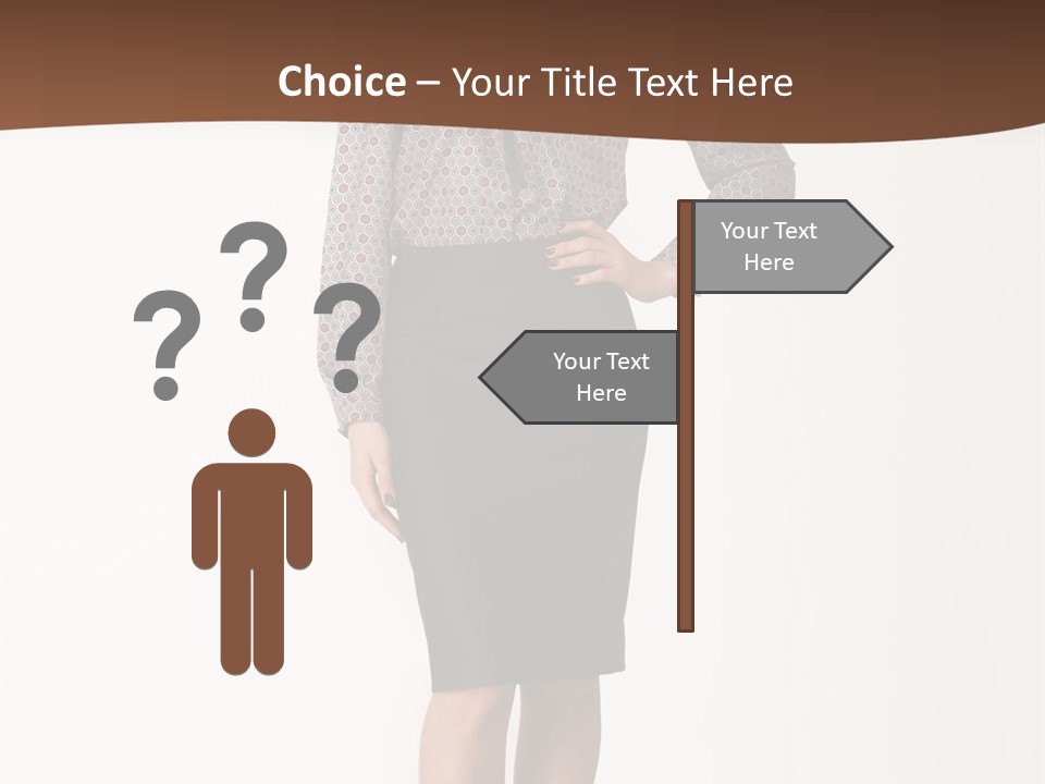 Elderly White Woman PowerPoint Template