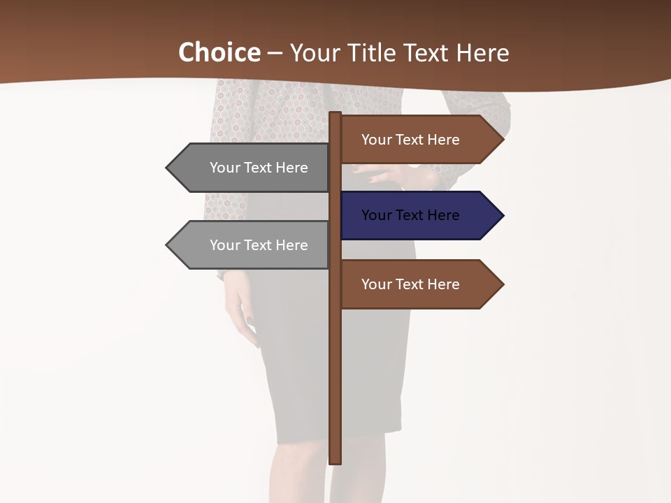 Elderly White Woman PowerPoint Template
