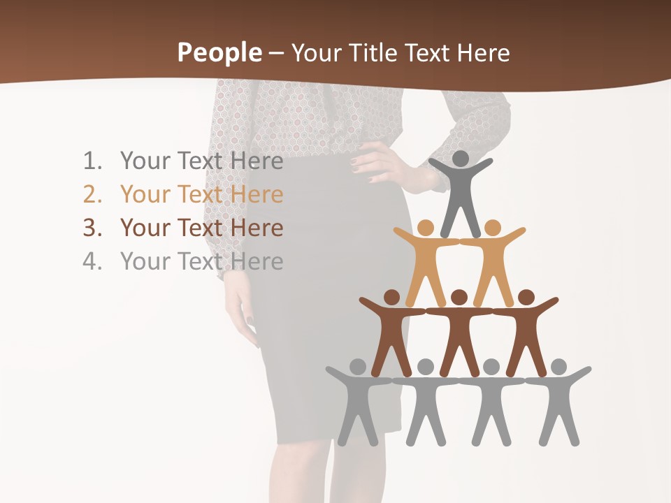 Elderly White Woman PowerPoint Template