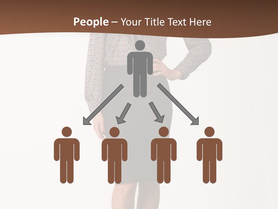 Elderly White Woman PowerPoint Template