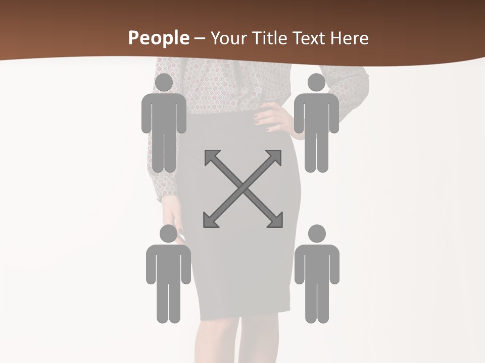 Elderly White Woman PowerPoint Template