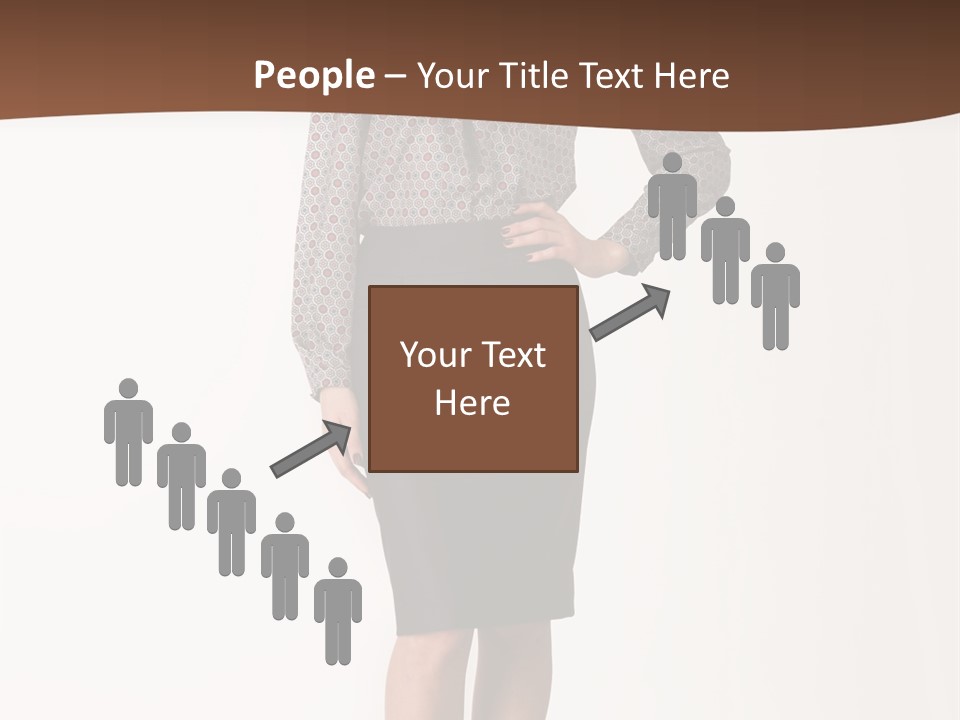 Elderly White Woman PowerPoint Template