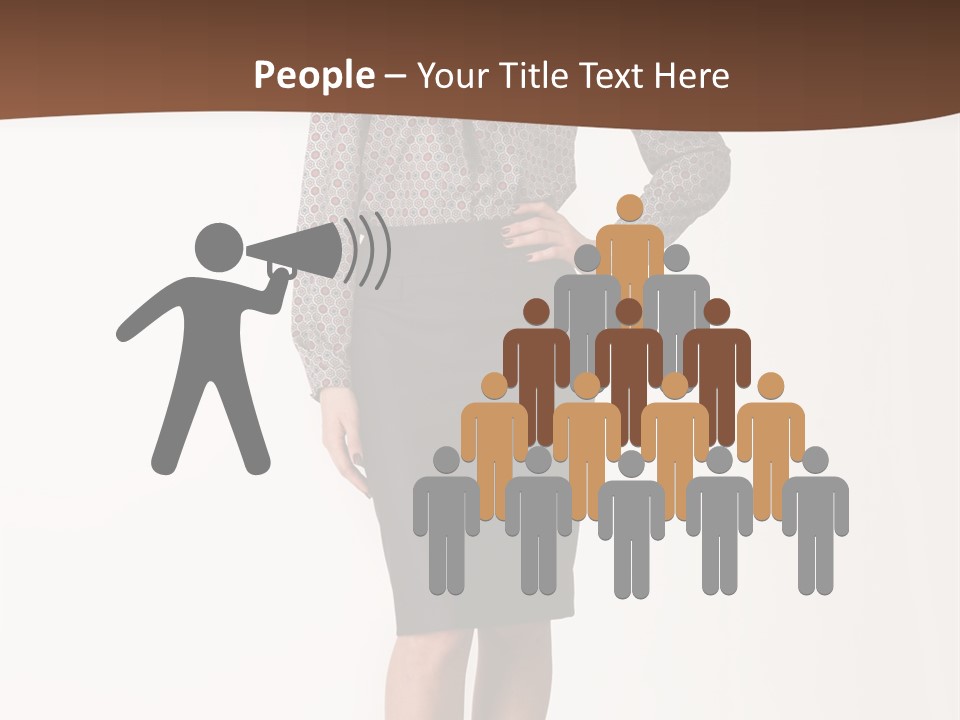 Elderly White Woman PowerPoint Template