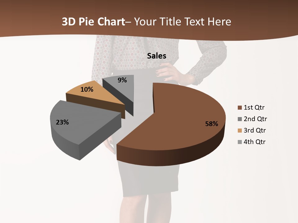 Elderly White Woman PowerPoint Template