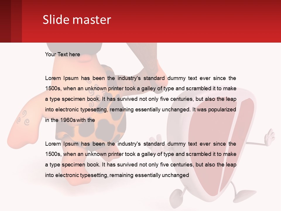 Coast Caucasian Pensioner PowerPoint Template