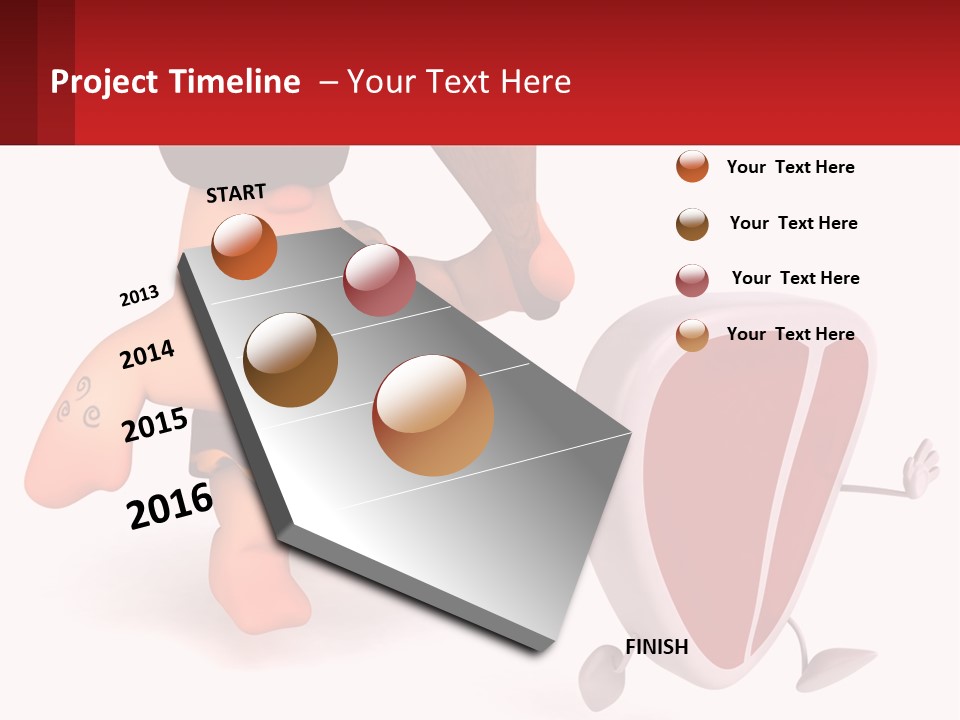 Coast Caucasian Pensioner PowerPoint Template