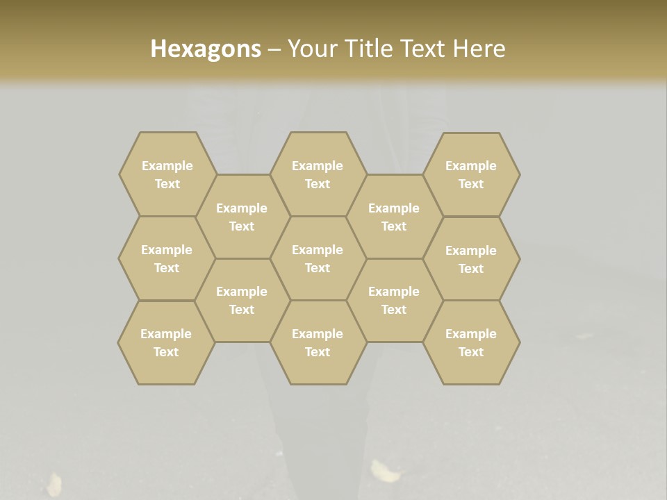 Retirement Sand Caucasian PowerPoint Template