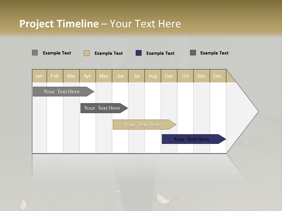 Retirement Sand Caucasian PowerPoint Template