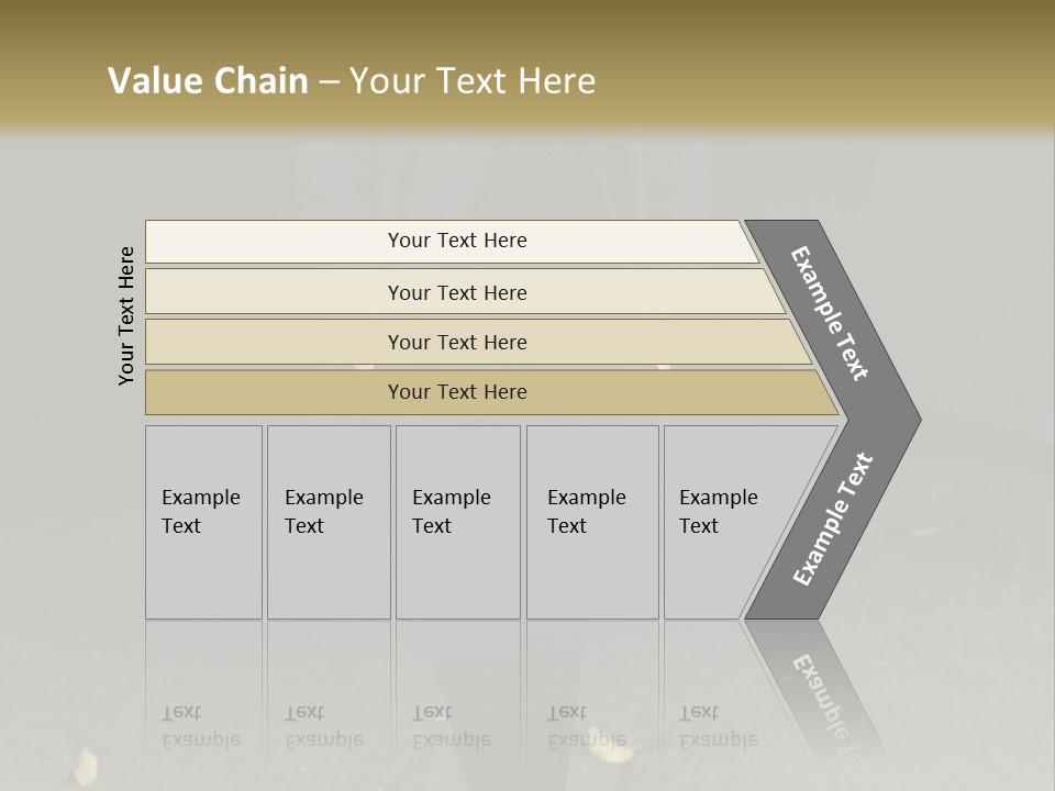 Retirement Sand Caucasian PowerPoint Template