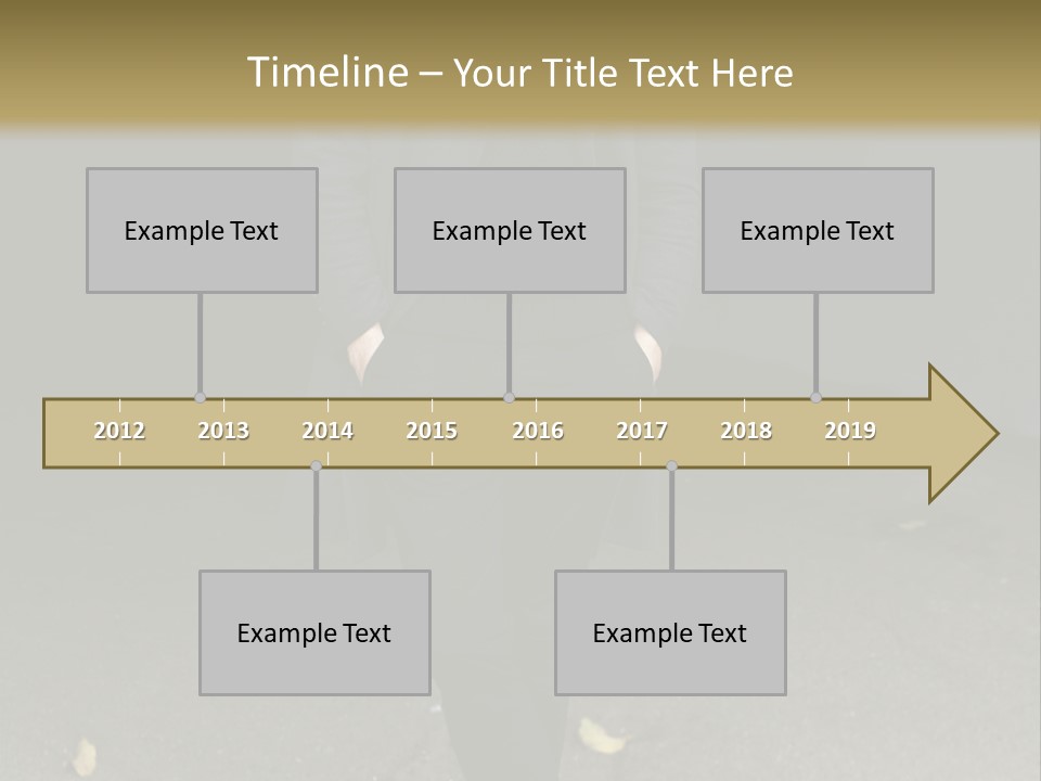 Retirement Sand Caucasian PowerPoint Template