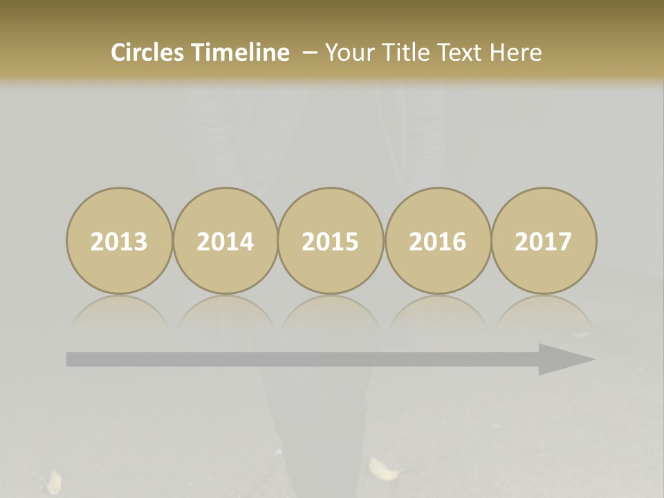 Retirement Sand Caucasian PowerPoint Template