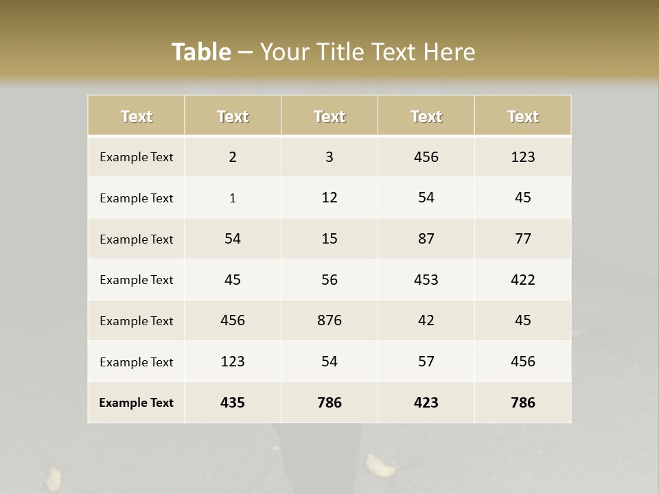 Retirement Sand Caucasian PowerPoint Template