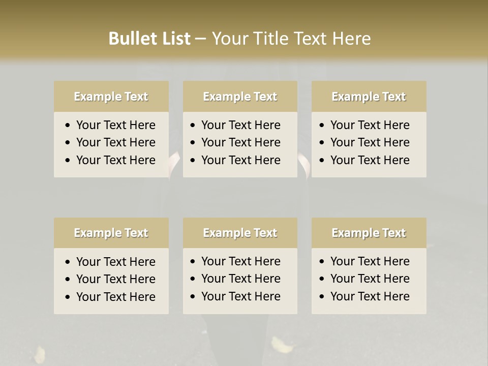 Retirement Sand Caucasian PowerPoint Template