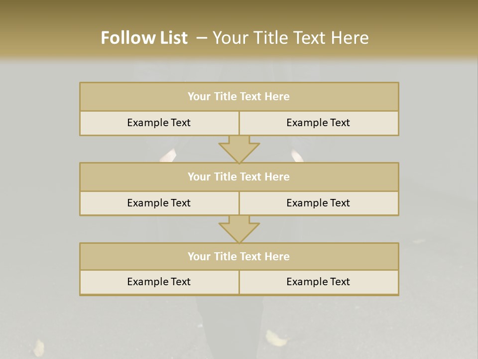 Retirement Sand Caucasian PowerPoint Template