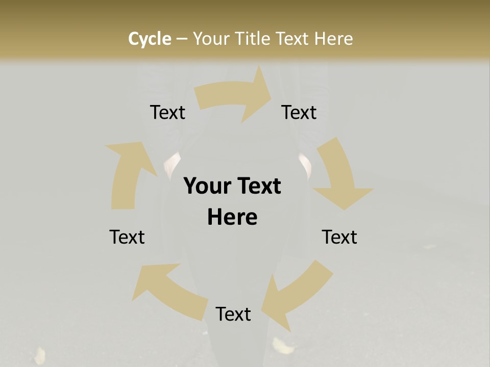 Retirement Sand Caucasian PowerPoint Template