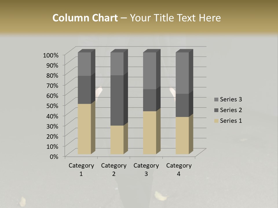 Retirement Sand Caucasian PowerPoint Template
