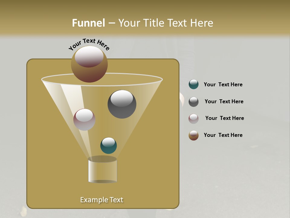 Retirement Sand Caucasian PowerPoint Template