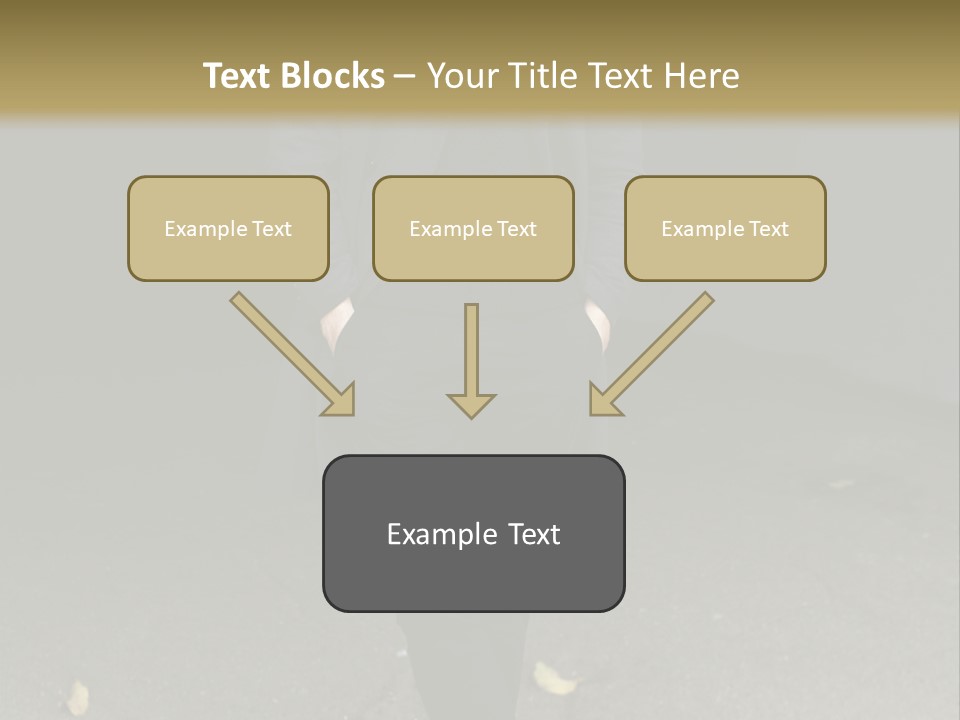 Retirement Sand Caucasian PowerPoint Template