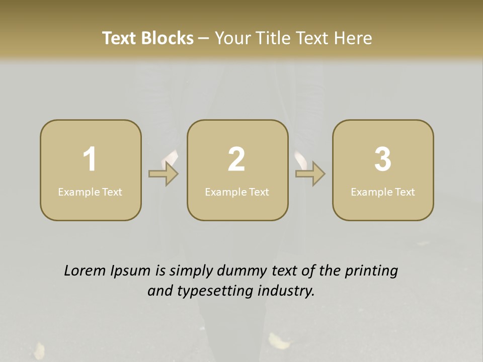 Retirement Sand Caucasian PowerPoint Template