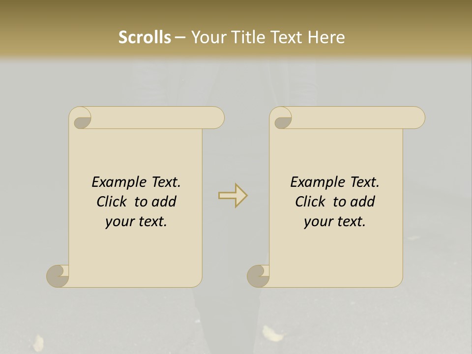 Retirement Sand Caucasian PowerPoint Template