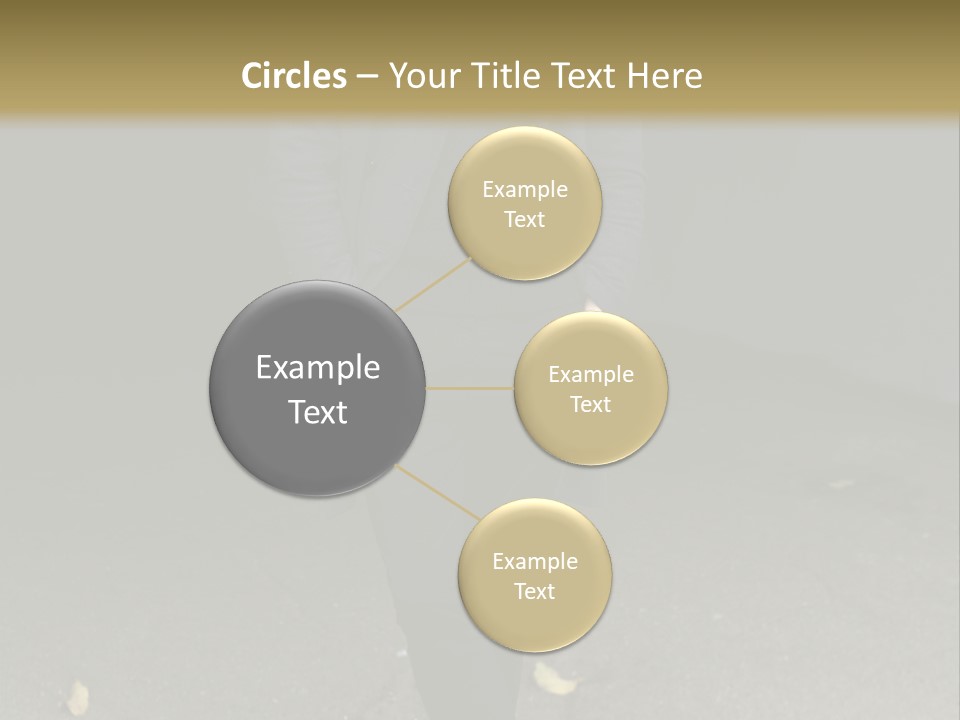 Retirement Sand Caucasian PowerPoint Template