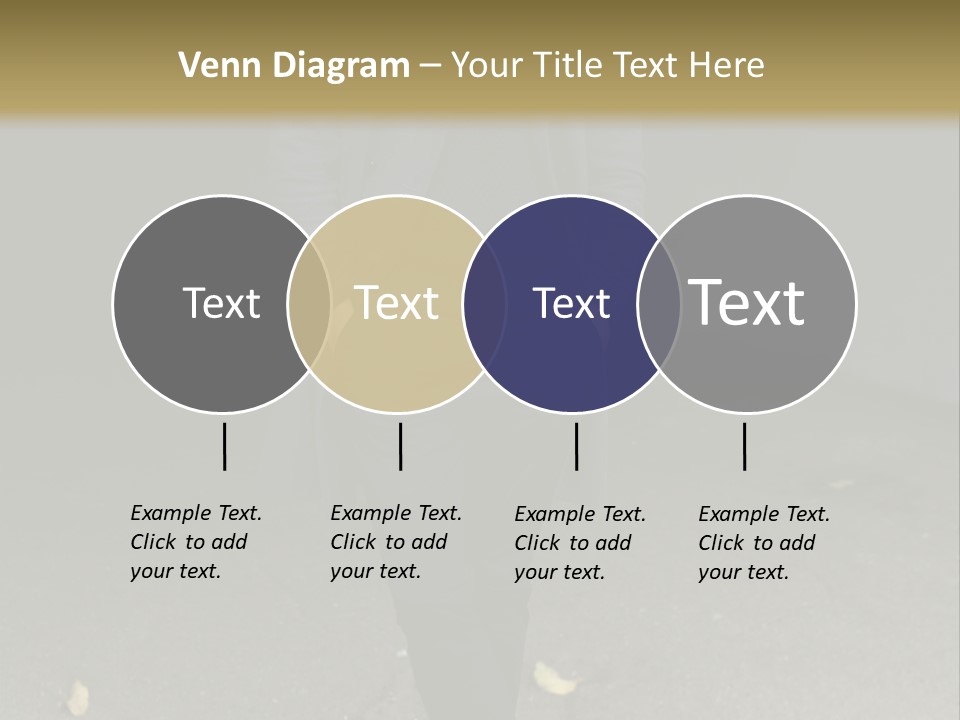 Retirement Sand Caucasian PowerPoint Template