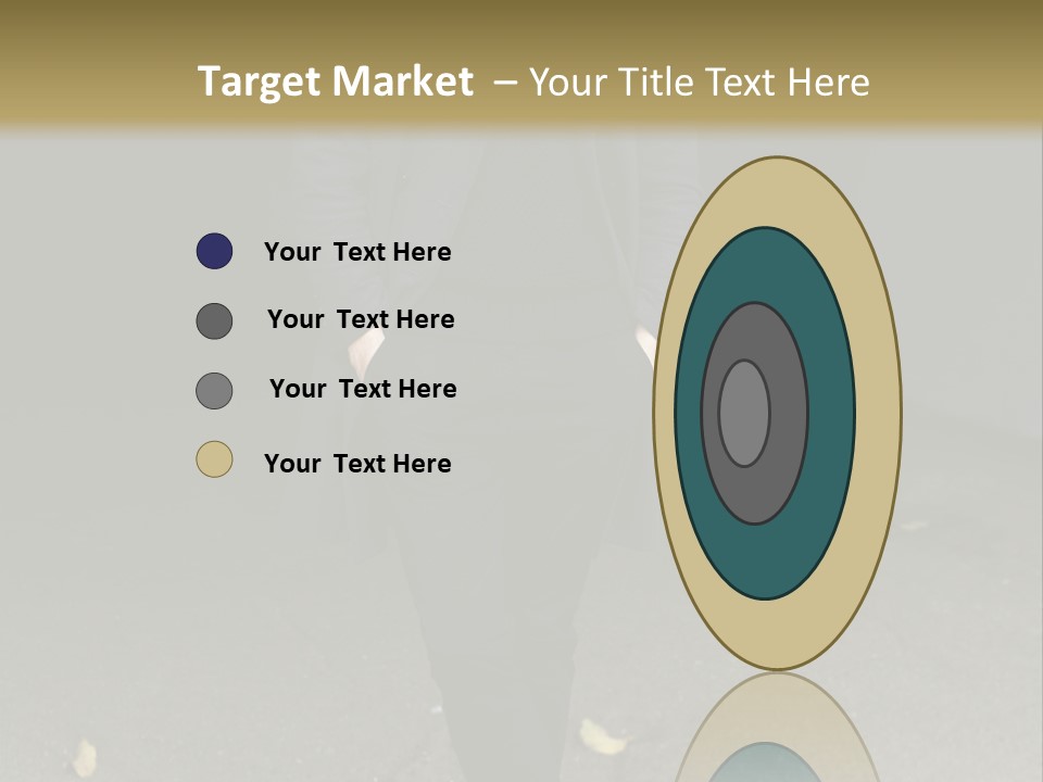 Retirement Sand Caucasian PowerPoint Template