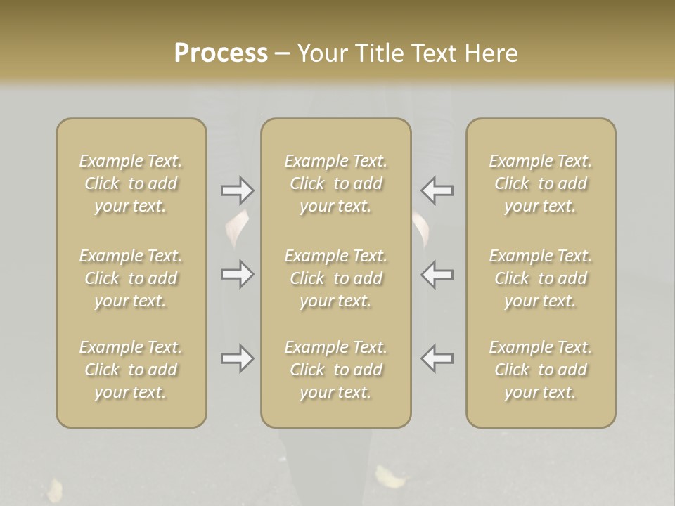 Retirement Sand Caucasian PowerPoint Template