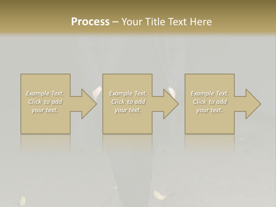 Retirement Sand Caucasian PowerPoint Template