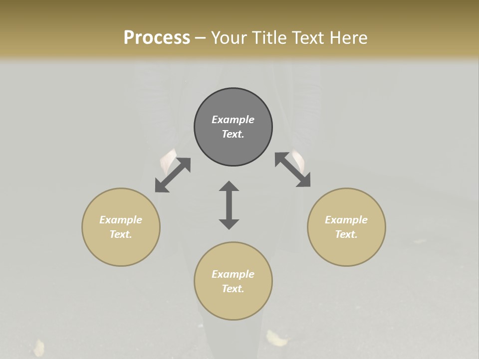 Retirement Sand Caucasian PowerPoint Template