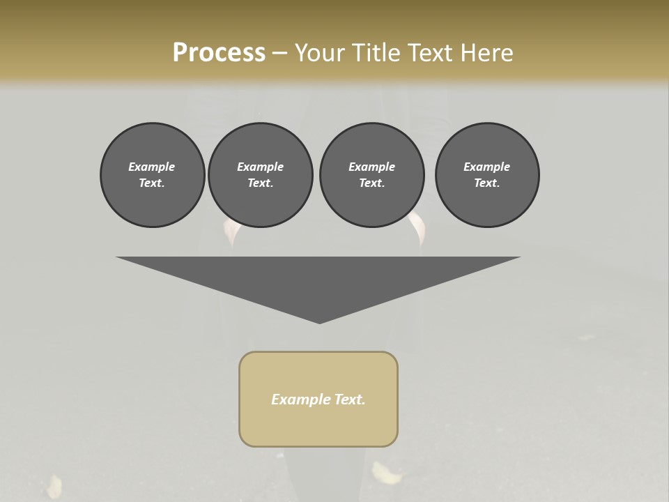 Retirement Sand Caucasian PowerPoint Template