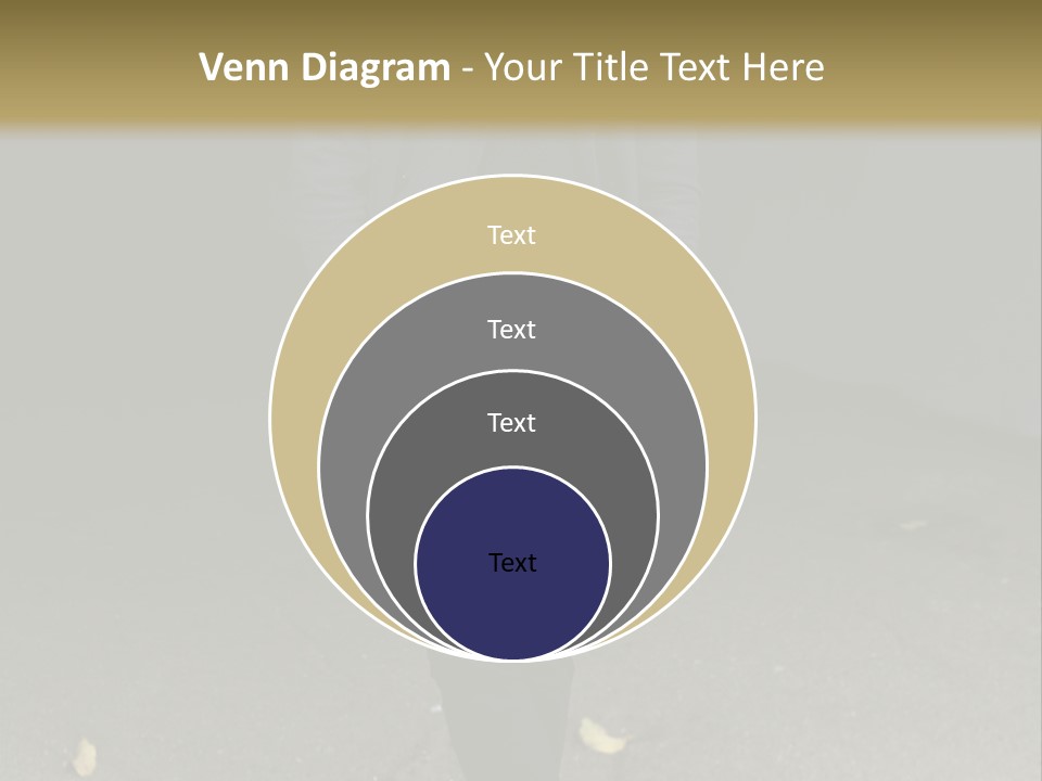 Retirement Sand Caucasian PowerPoint Template