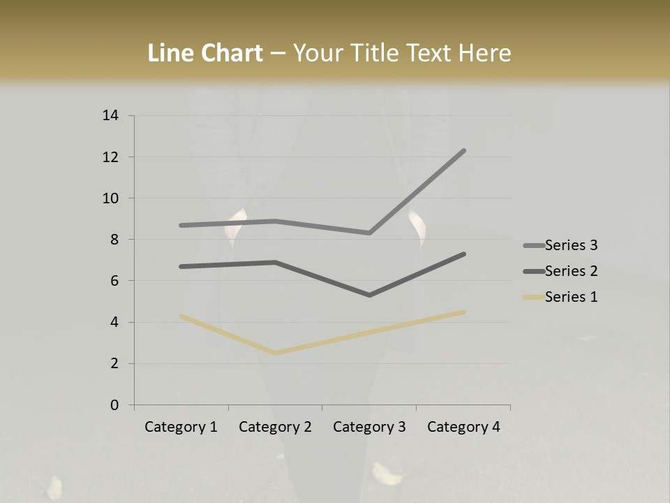 Retirement Sand Caucasian PowerPoint Template