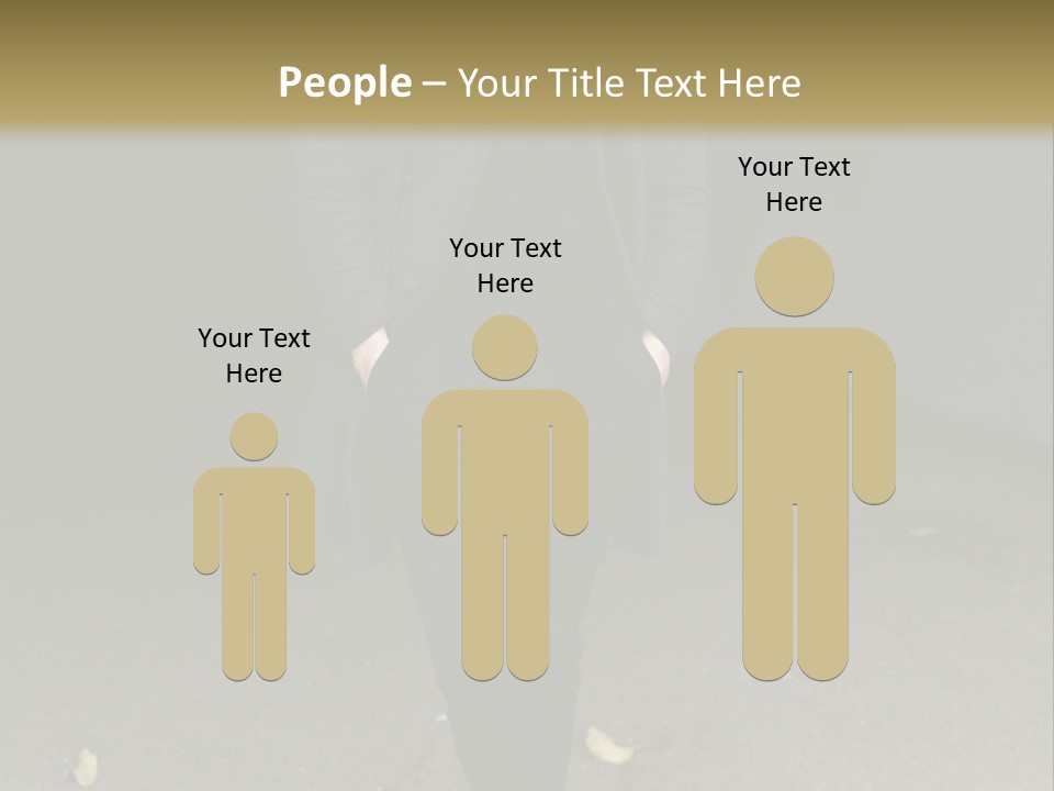 Retirement Sand Caucasian PowerPoint Template