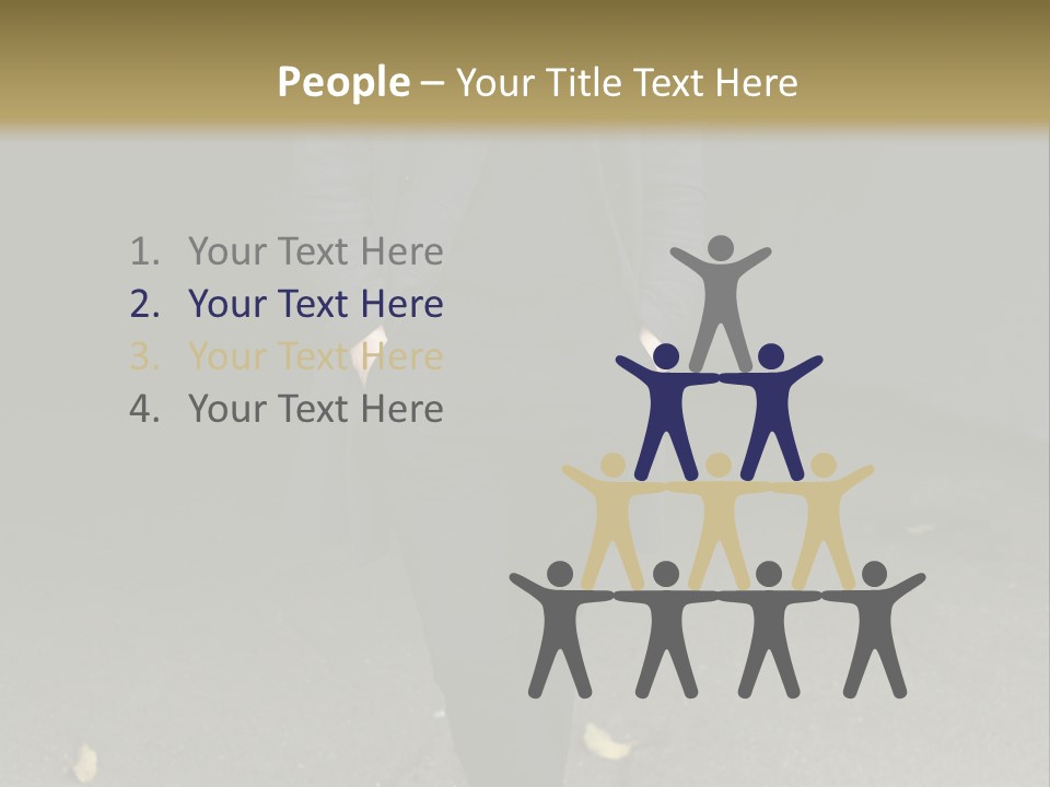 Retirement Sand Caucasian PowerPoint Template