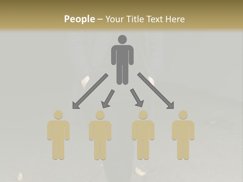 Retirement Sand Caucasian PowerPoint Template