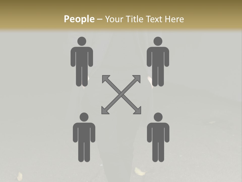 Retirement Sand Caucasian PowerPoint Template