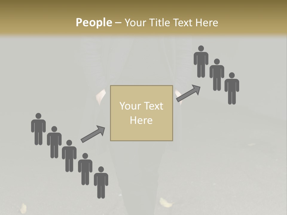 Retirement Sand Caucasian PowerPoint Template