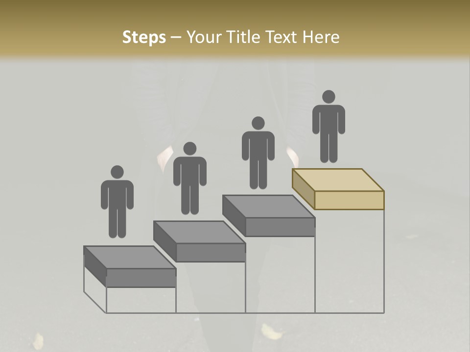 Retirement Sand Caucasian PowerPoint Template