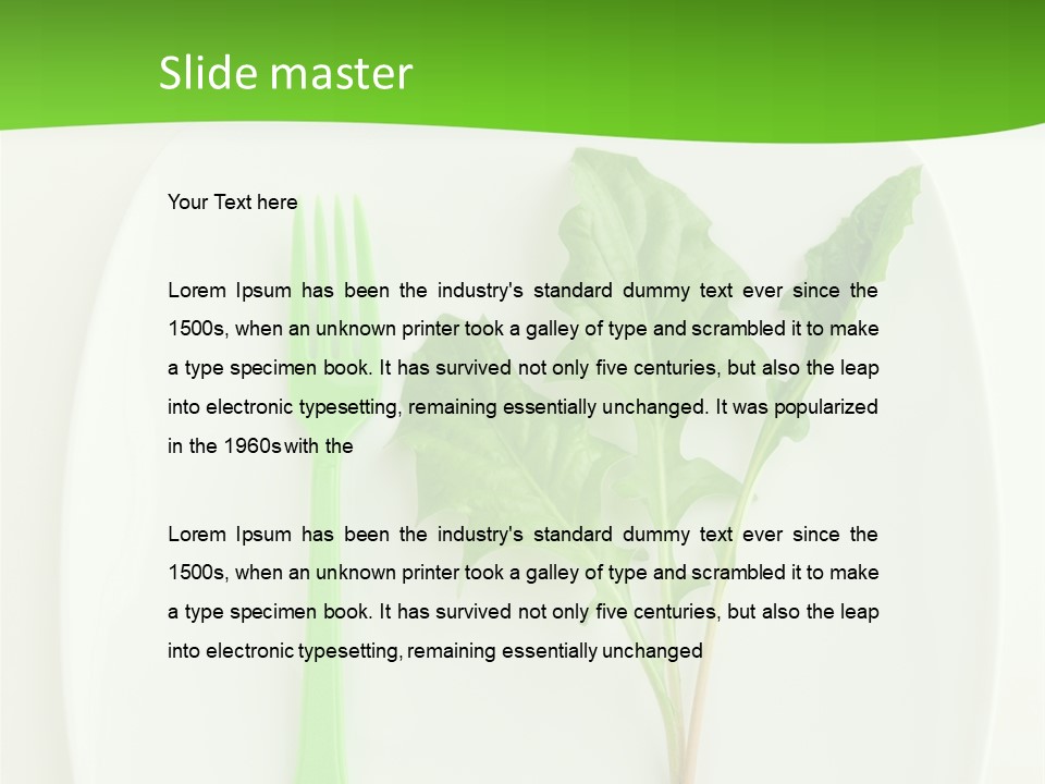 Peaceful White Single PowerPoint Template