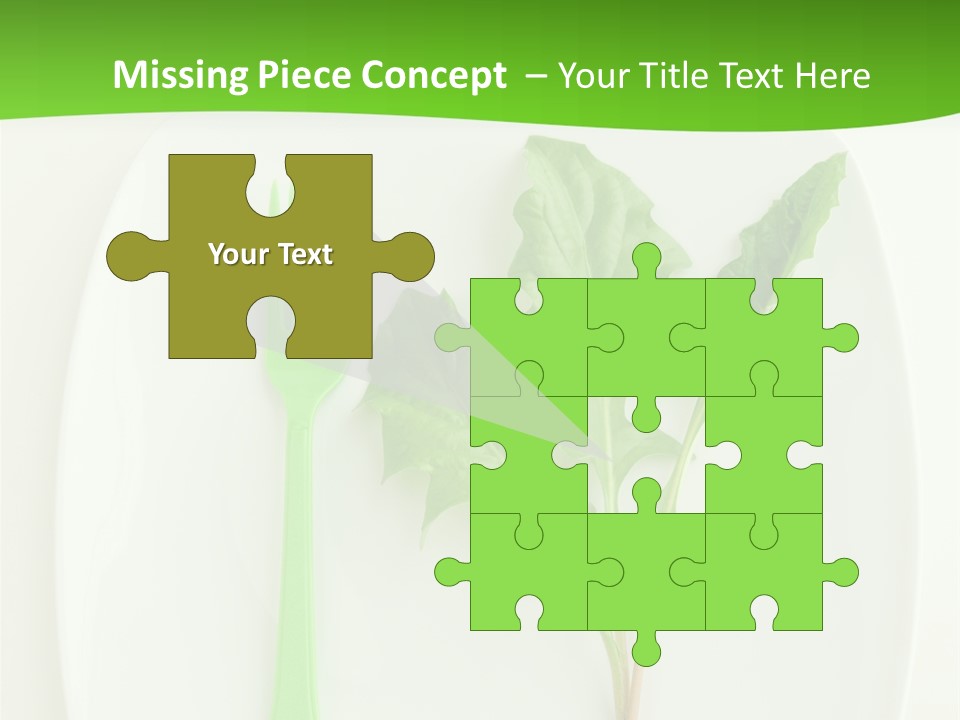 Peaceful White Single PowerPoint Template