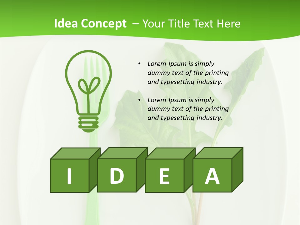 Peaceful White Single PowerPoint Template