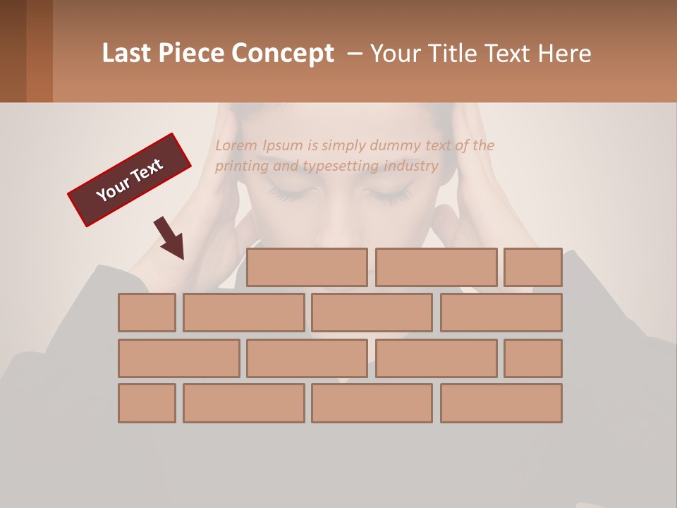 Peaceful Standing Sunset PowerPoint Template