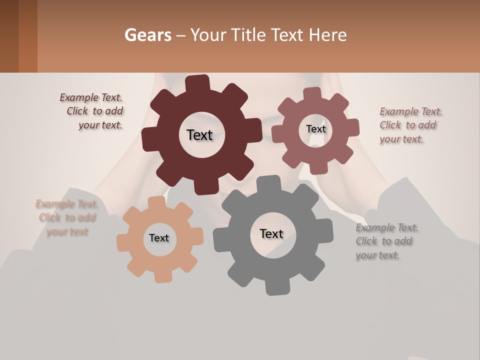 Peaceful Standing Sunset PowerPoint Template