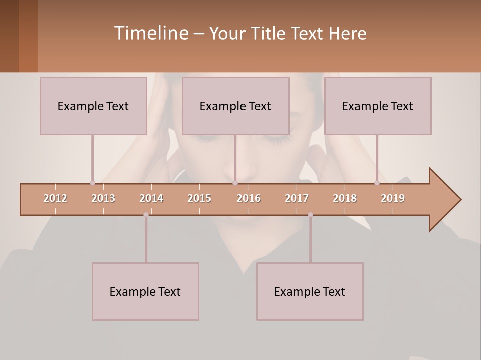 Peaceful Standing Sunset PowerPoint Template